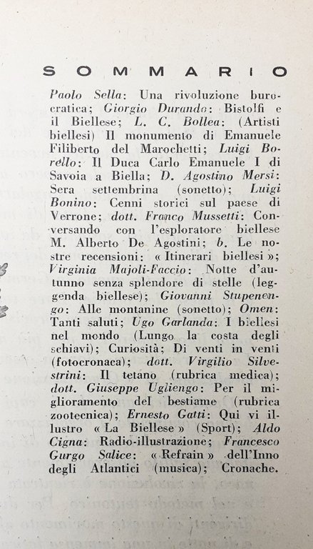 Illustrazione Biellese settembre 1933