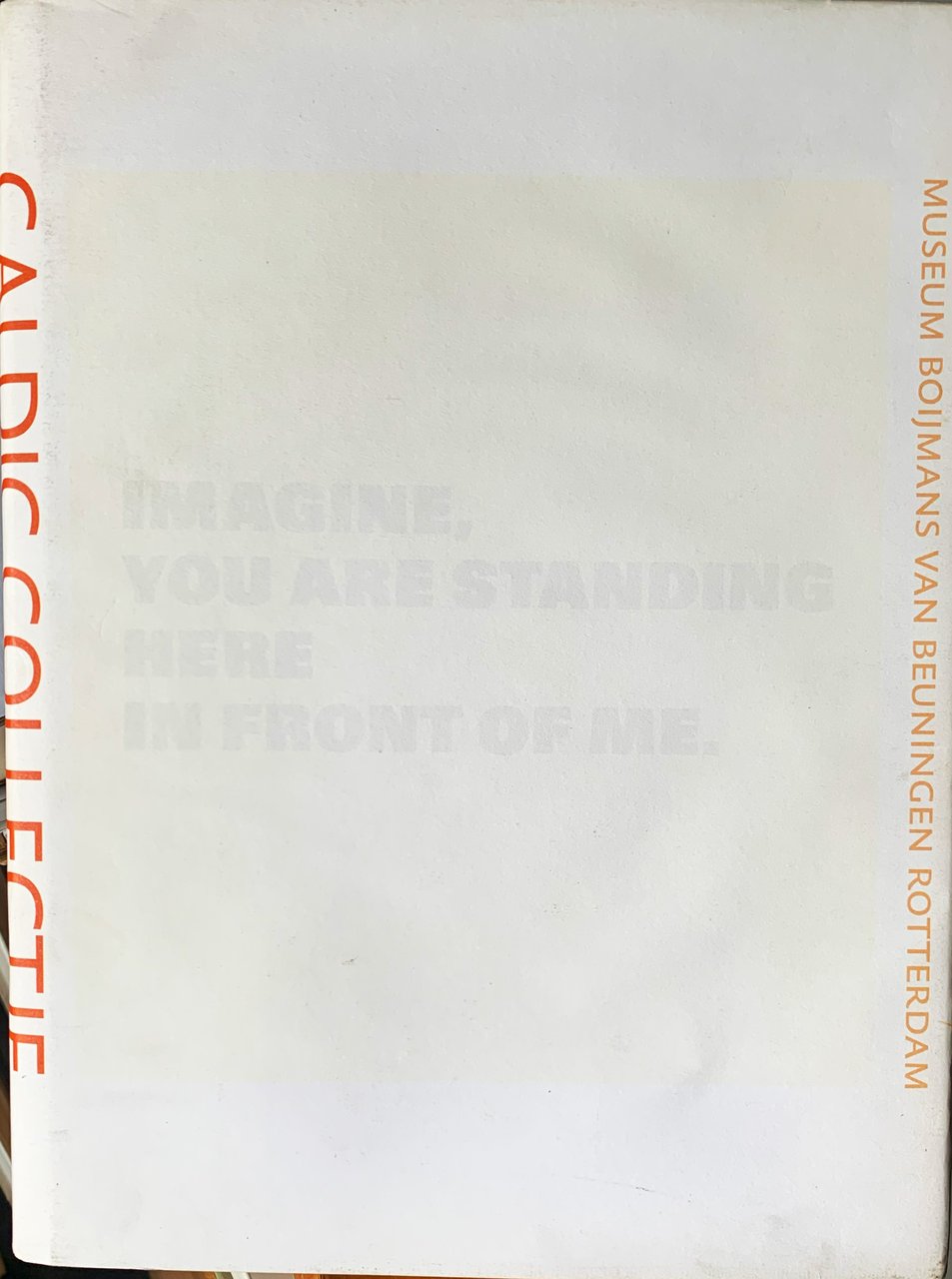 Imagine, you are standing here in front of me. Caldic …