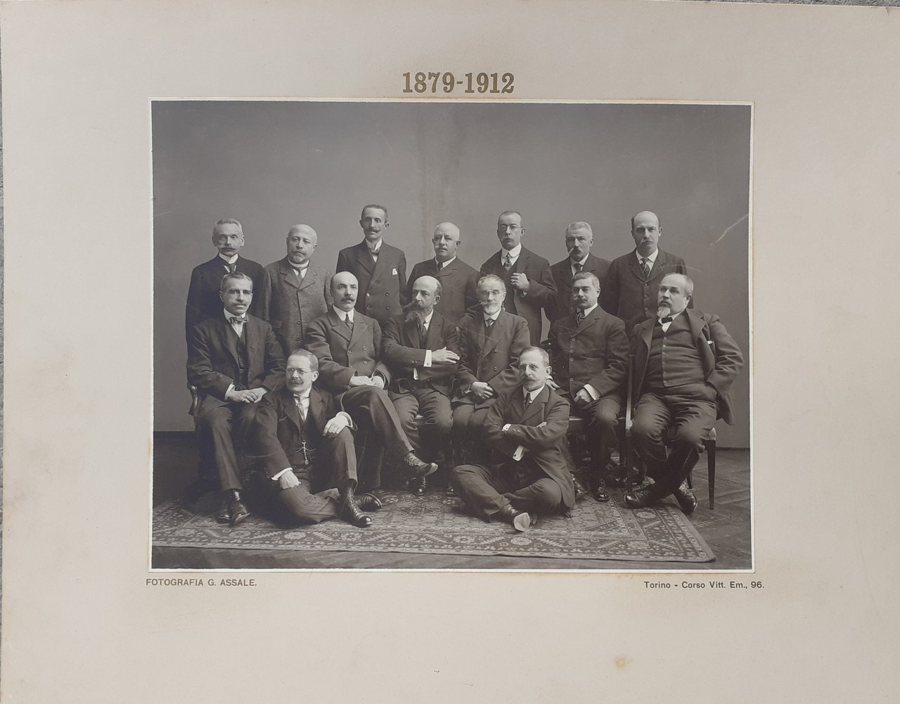 Ingrandimento ai sali d'argento fotografia G. Assale Torino 1912