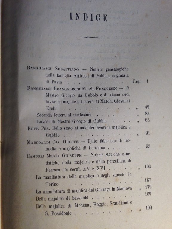 Istoria delle fabbriche di majoliche metaurensi e delle attinenti ad …