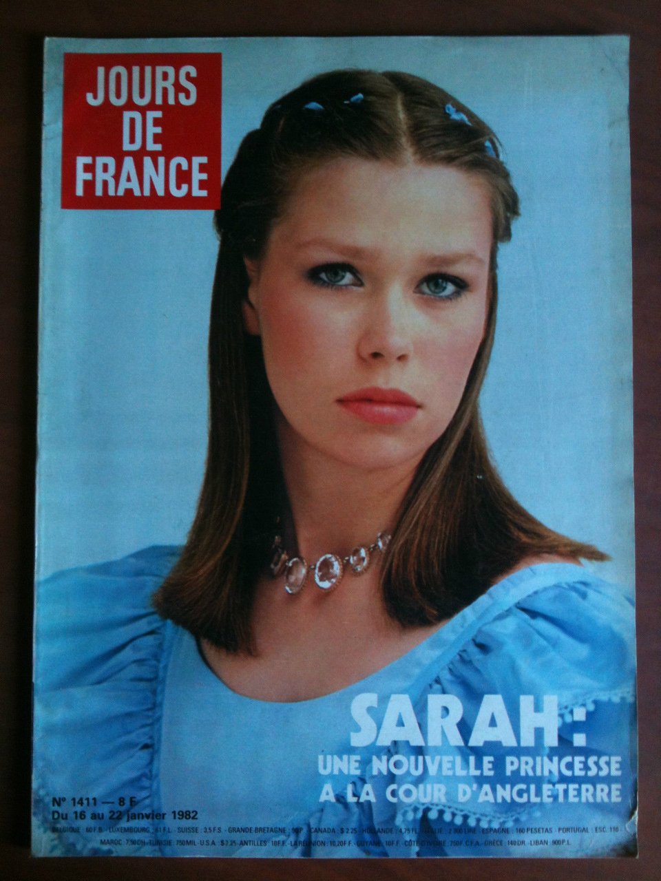 Jours de France n^ 1411 Janvier 1982 couverture: Lady Sarah …