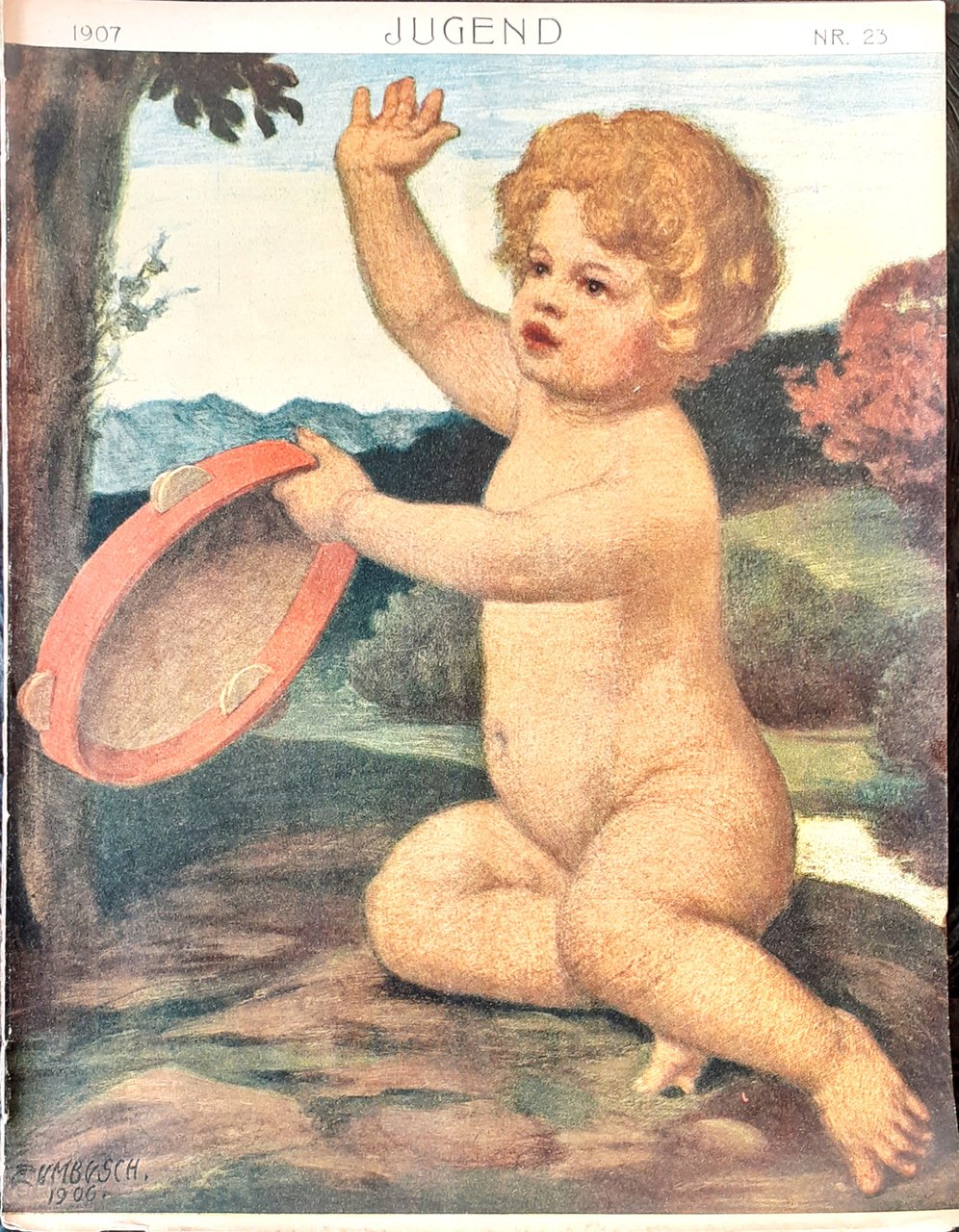 Jugend Nr. 23 del 1907 dedicata a Garibaldi e all'Italia