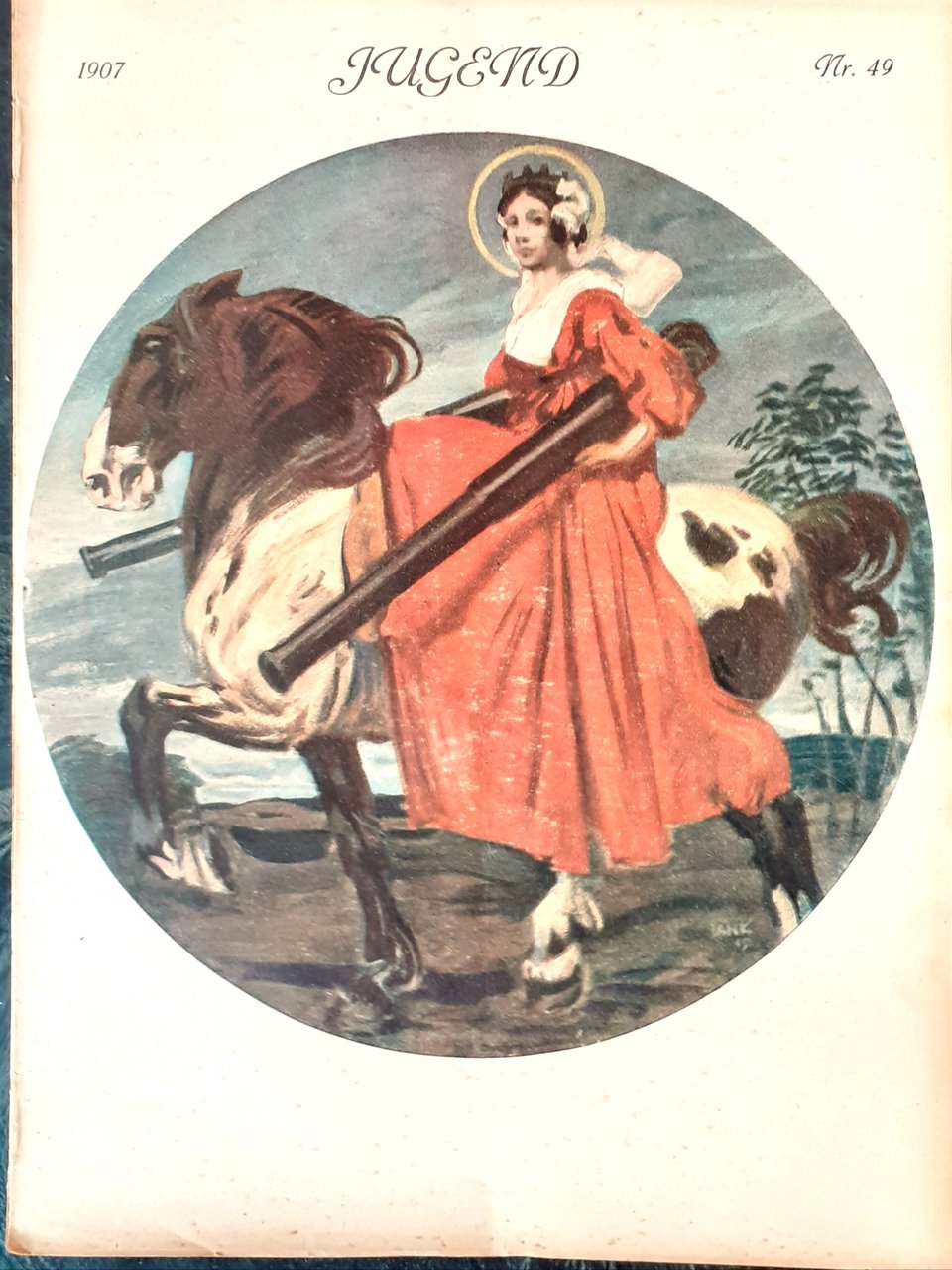 Jugend Nr. 49 del 1907 Cover Santa Barbara