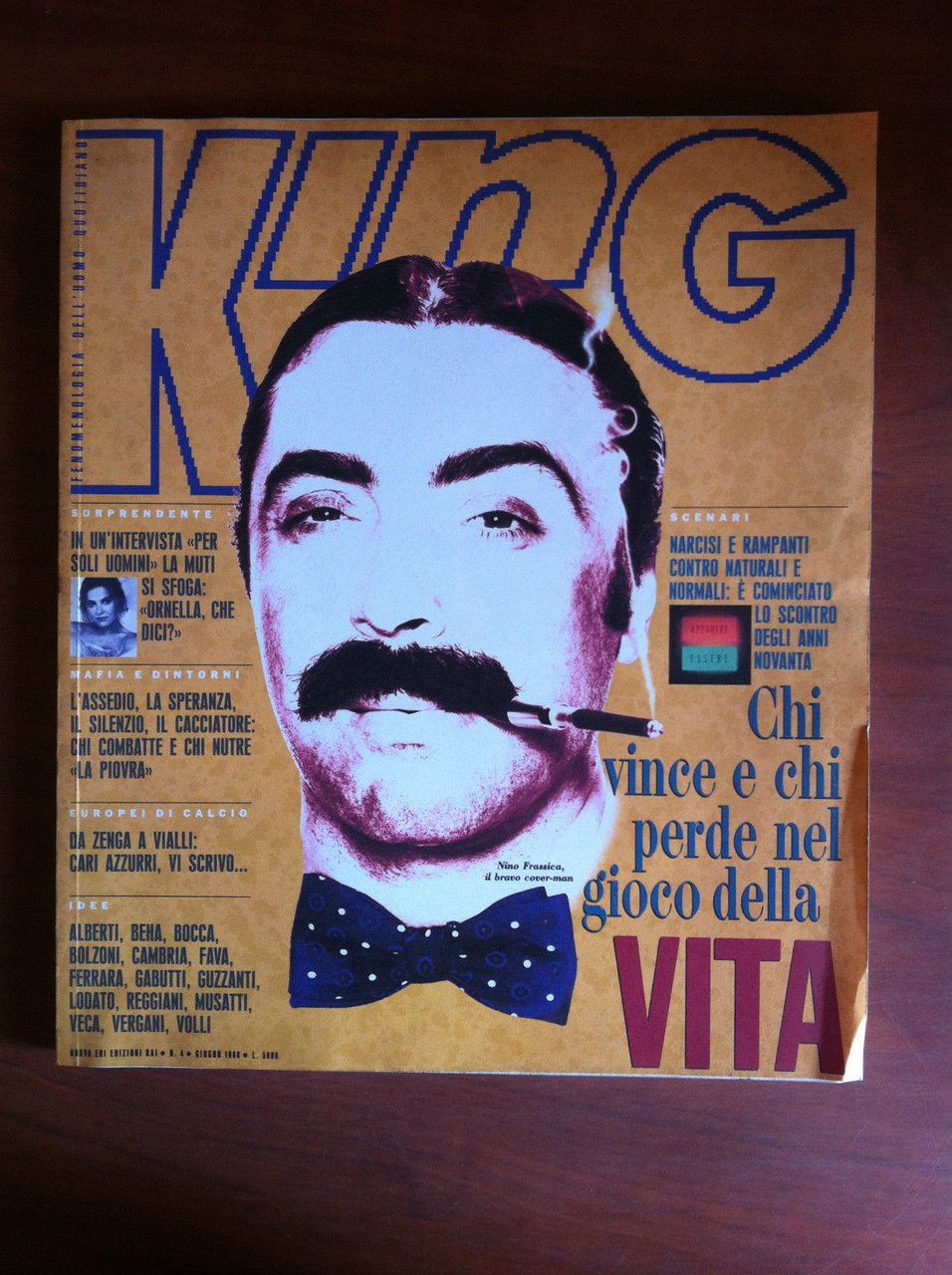 King n^ 4 Giugno 1988 Cover: Nino Frassica - E7890