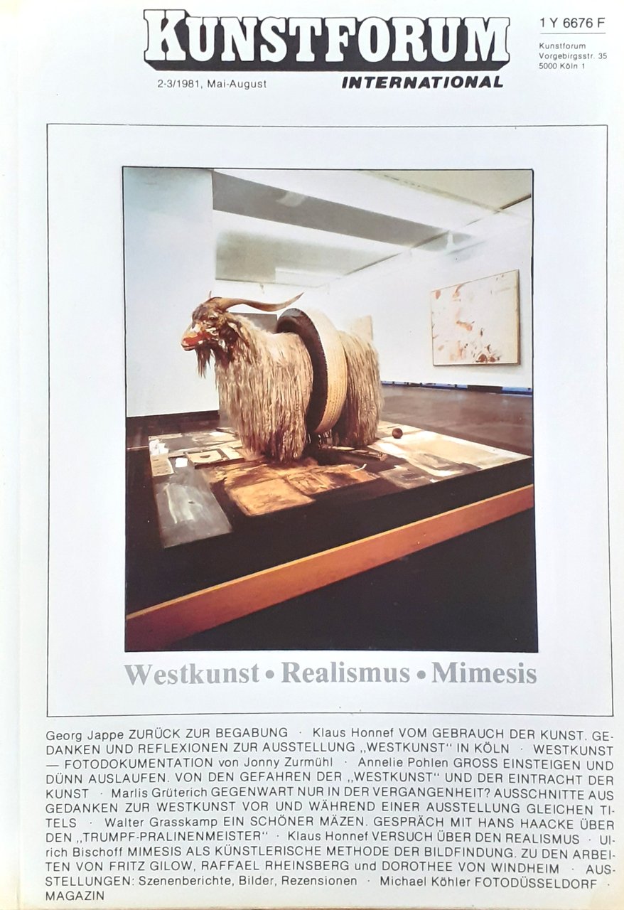 Kunstforum 2-3 , maggio/Agosto 1981 Westkunst-Realismus-Mimesis E6635 | Immagine principale