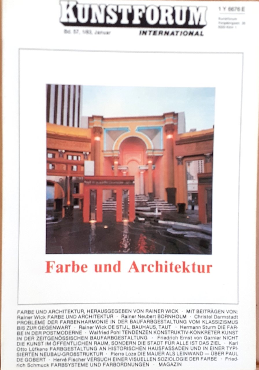 Kunstforum 57 gennaio 1983 Farbe und Architektur E 6644 | Immagine principale