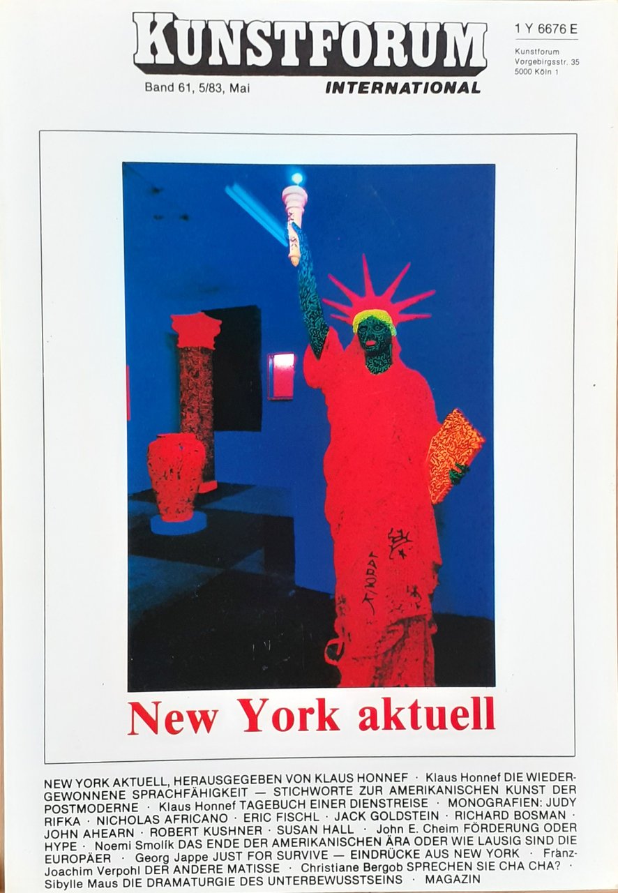 Kunstforum 61 maggio 1983 New York aktuell E6561