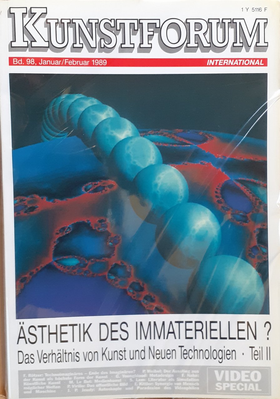 Kunstforum International Band 98, Gennaio/febbraio 89/ e6653 | Immagine principale