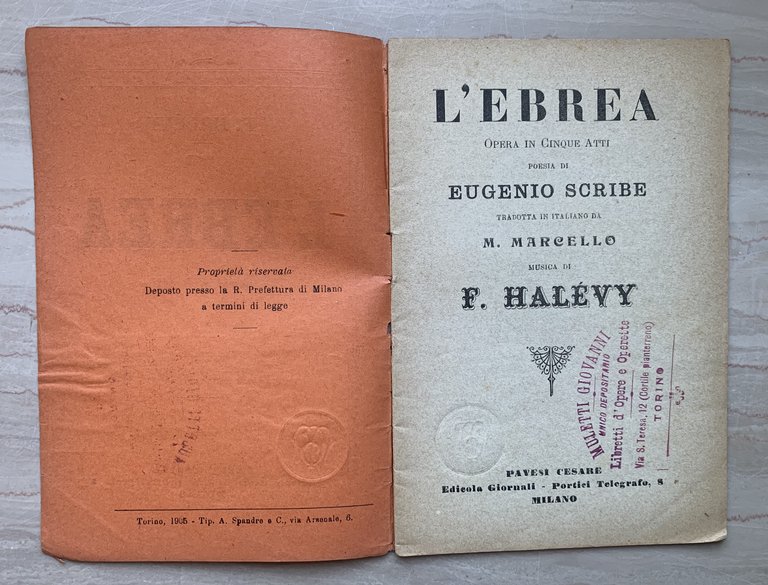 L'Ebrea. Opera in Cinque Atti | Immagine Gallery 2