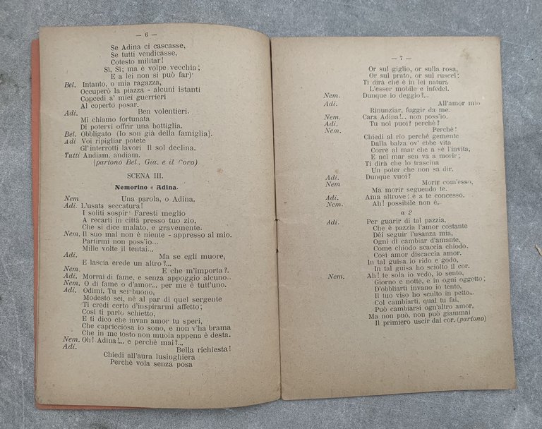 L'elisir d'amore. Melodramma in due atti