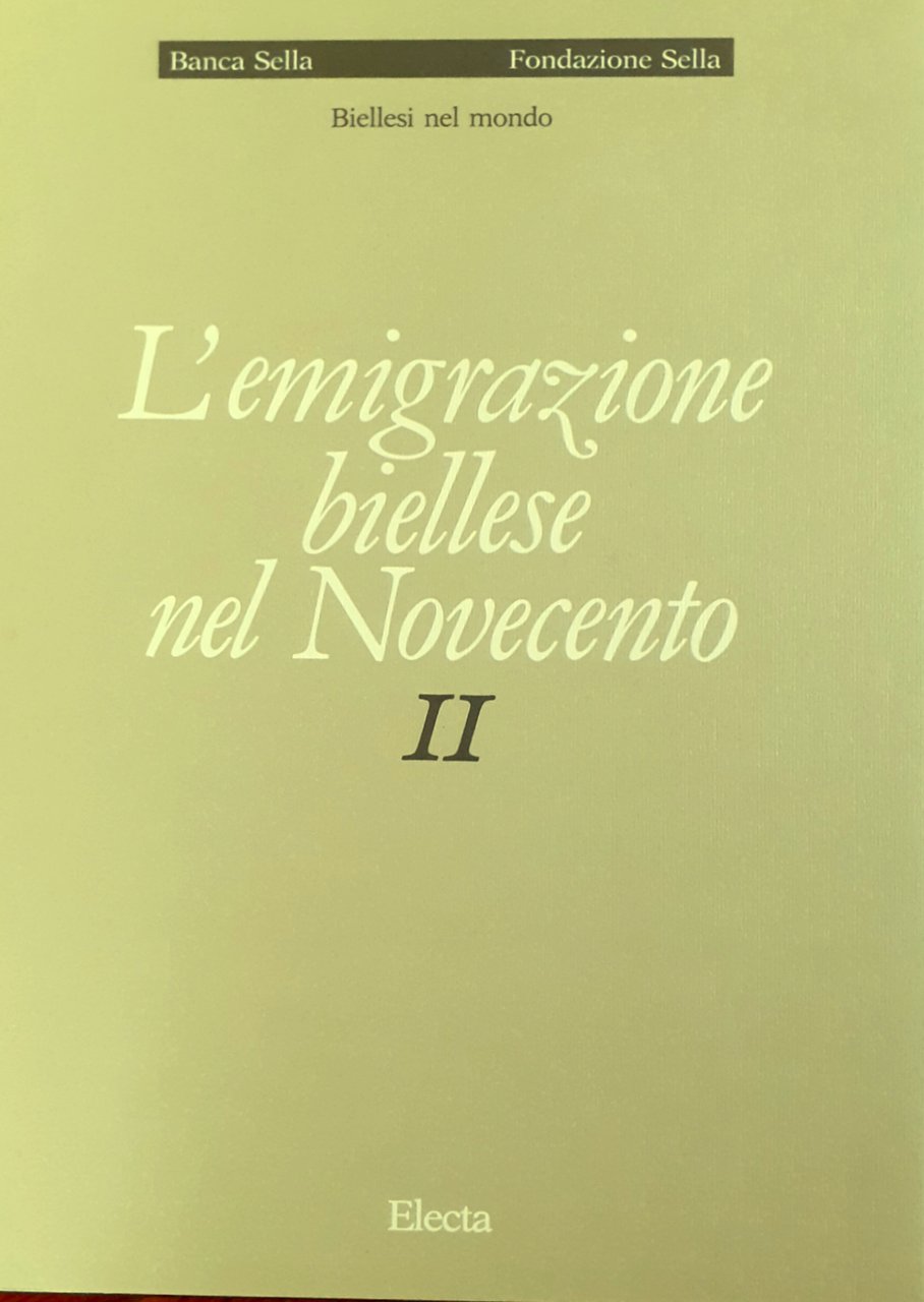 L'emigrazione biellese nel Novecento