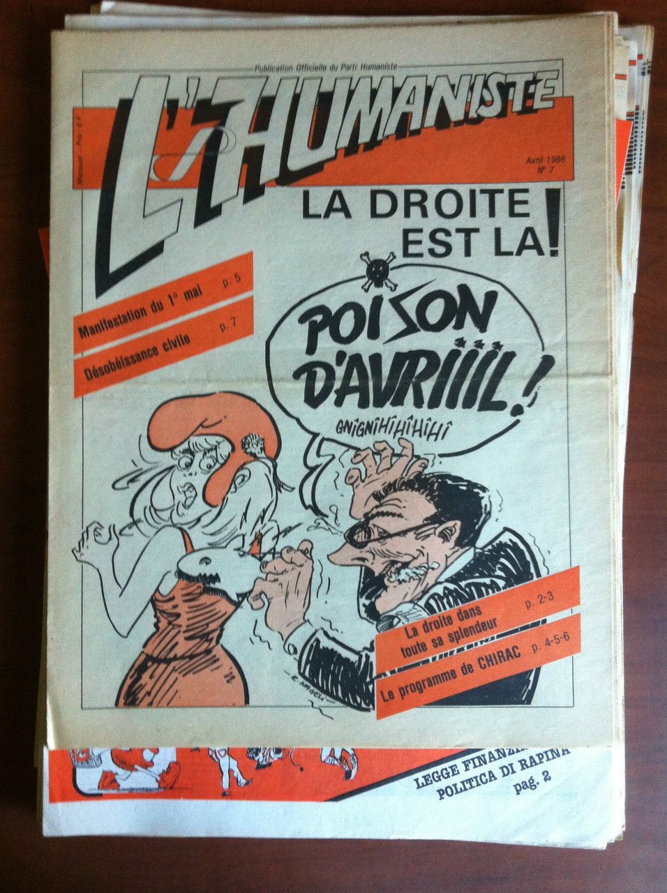 L'Humaniste n^ 7 Avril 1986 - E11027