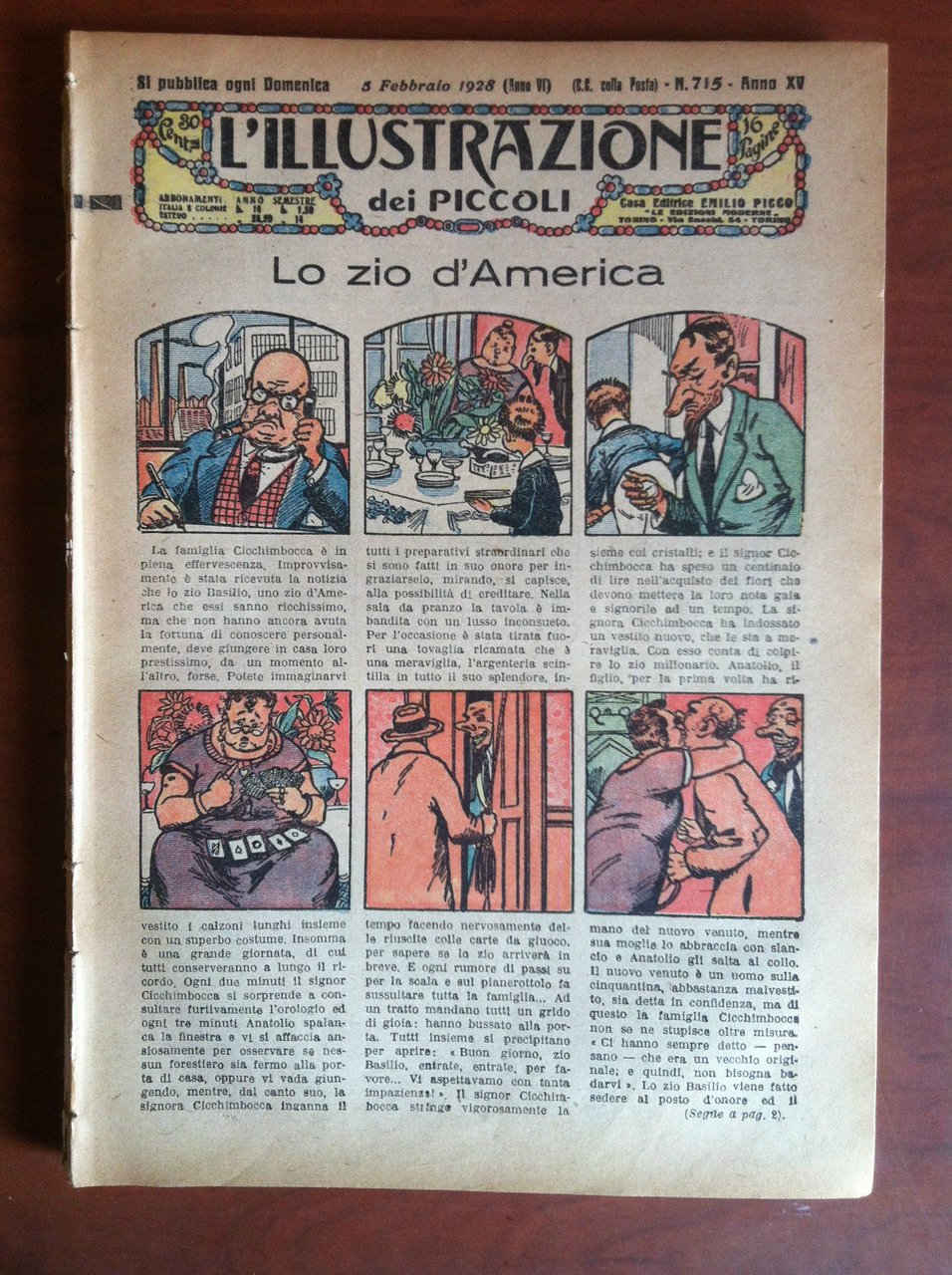 L'Illustrazione dei piccoli Anno XV n^ 715 - 5 Febbraio …