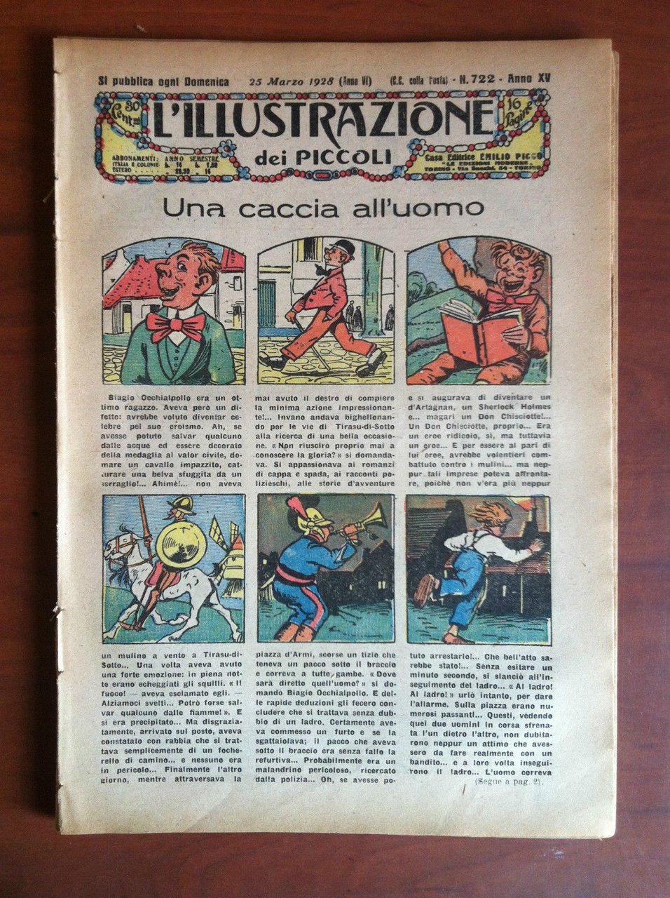 L'Illustrazione dei piccoli Anno XV n^ 722 - 25 Marzo …