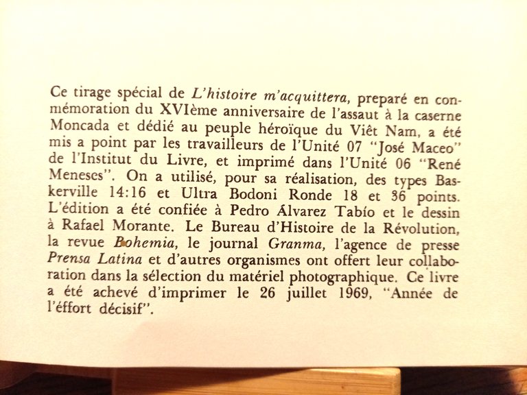 Fidel Castro l'histoire m'acquitterà edizione speciale Viet Nam