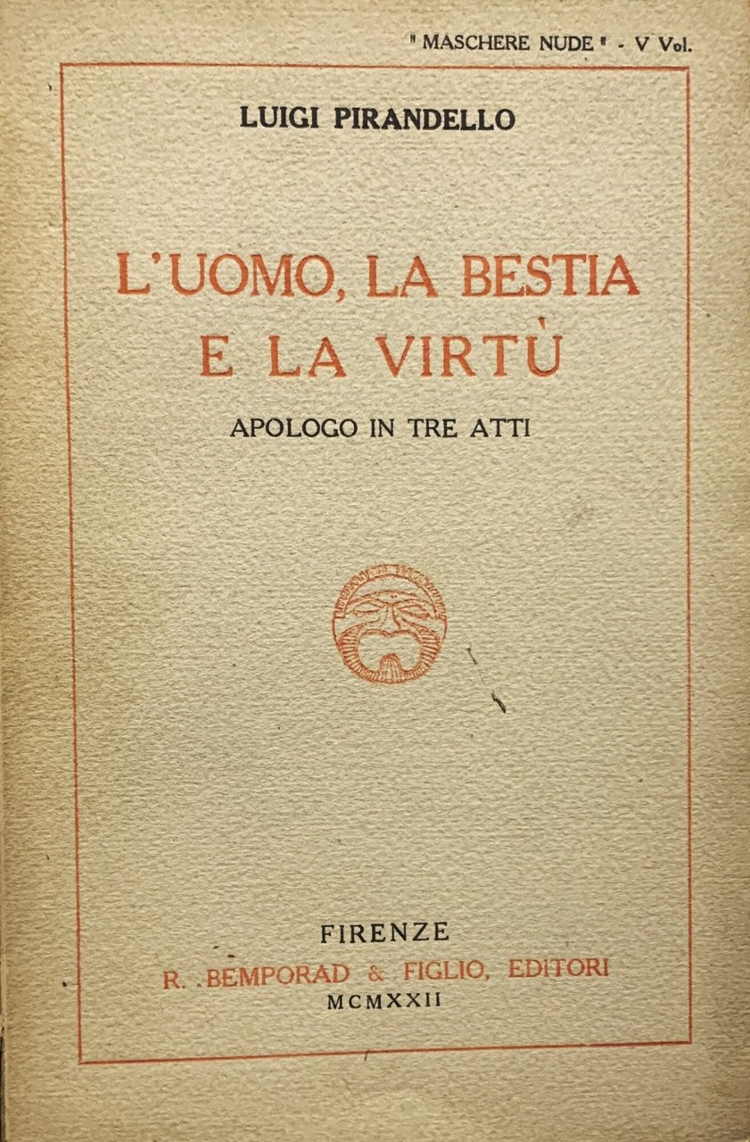 L'uomo, la bestia e la virtù. Apologo in tre atti | Immagine principale