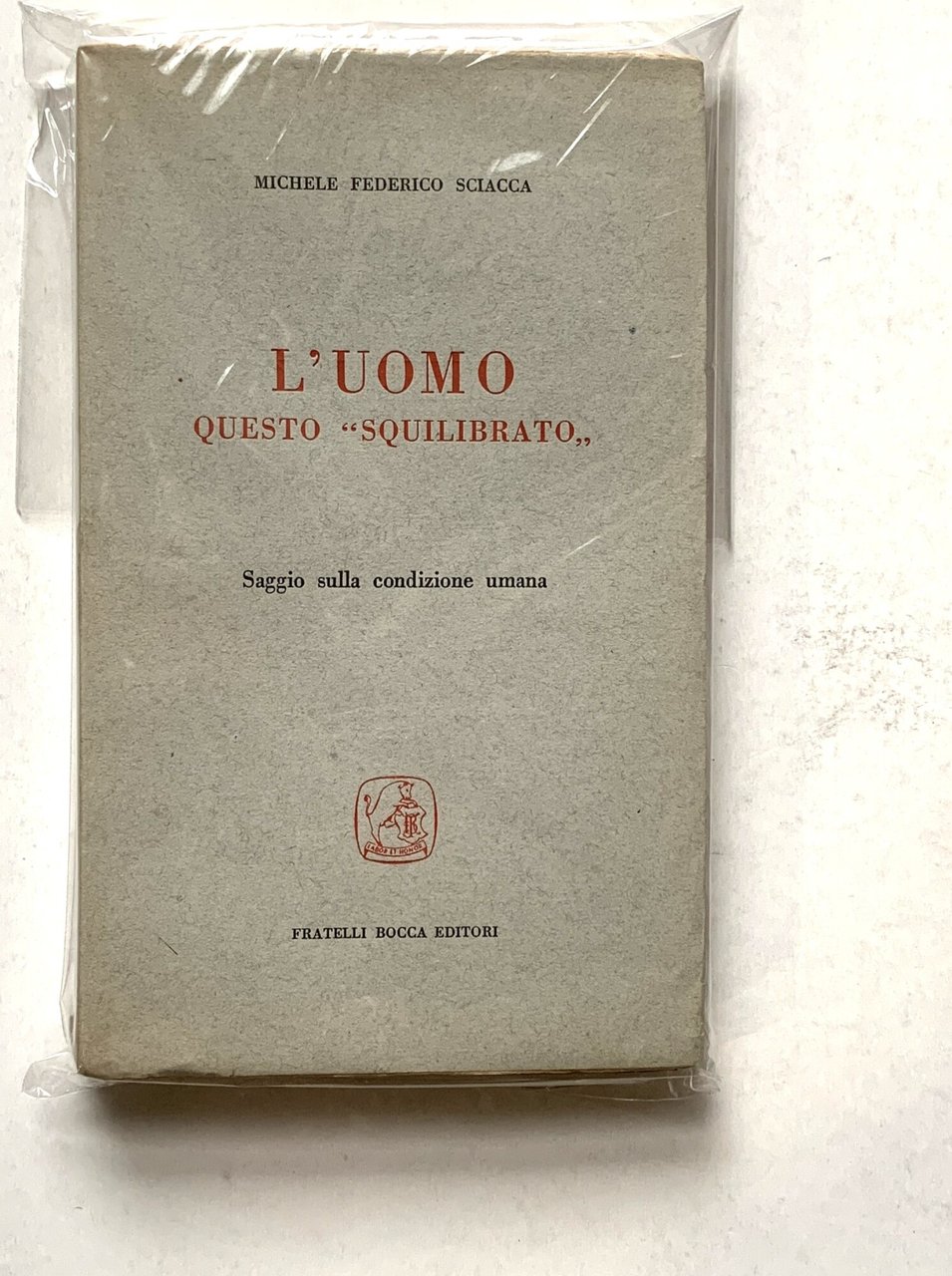 L'uomo questo "squilibrato". Saggio sulla condizione umana | Immagine principale
