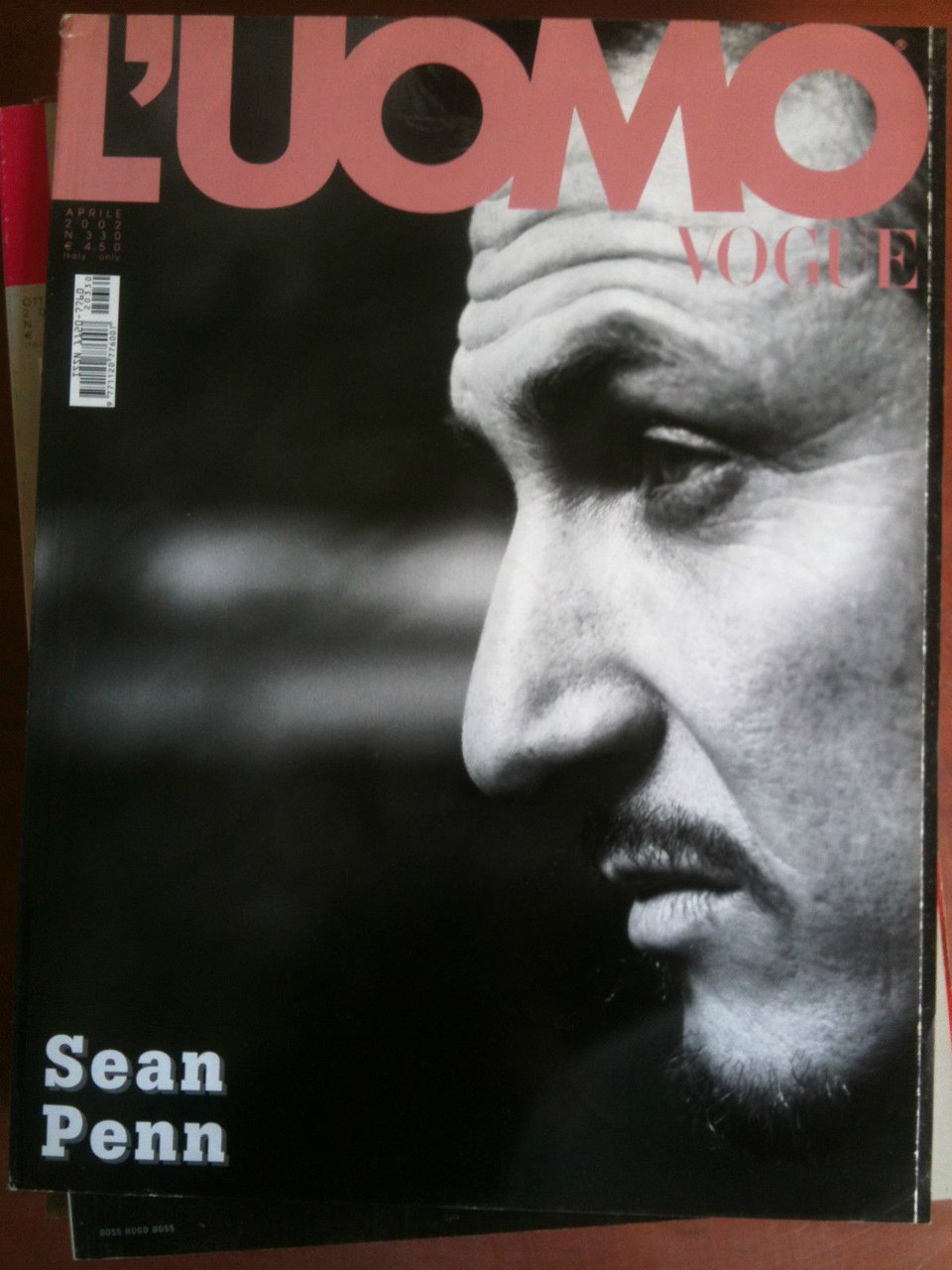 L'uomo Vogue n^330 Aprile 2002 cover Sean Penn - E8586