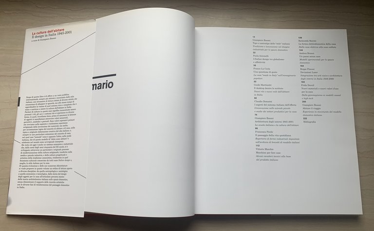 La cultura dell'abitare. Il design in Italia 1945-2001