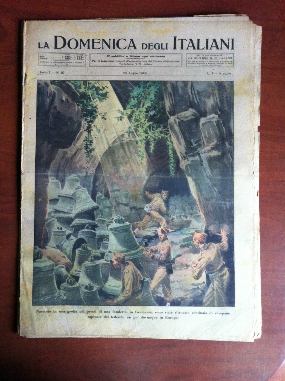 La Domenica degli Italiani ex Domenica del Corriere Anno I …