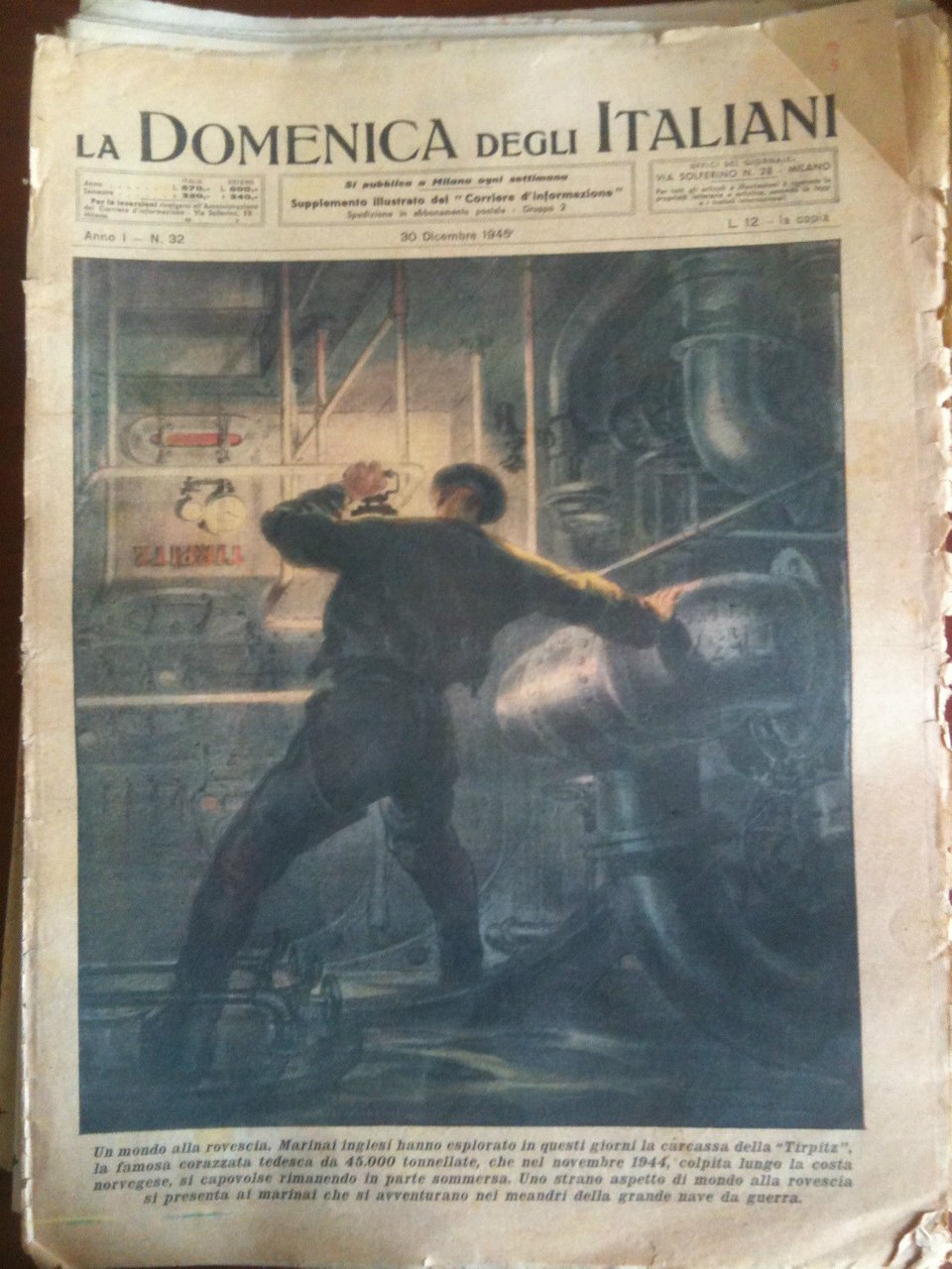 La Domenica degli Italiani ex Domenica del Corriere Anno I …