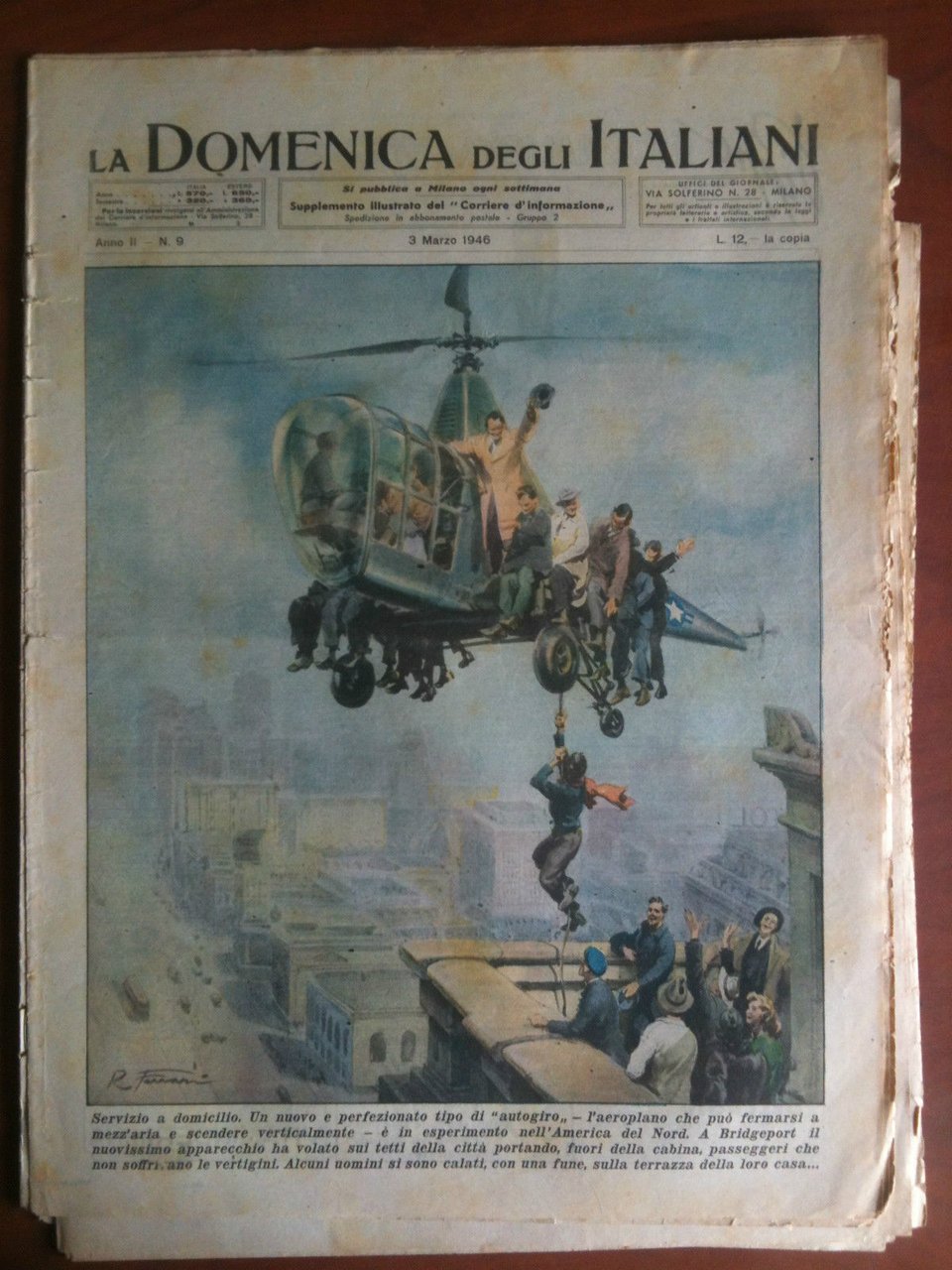 La Domenica degli Italiani ex Domenica del Corriere Anno II …
