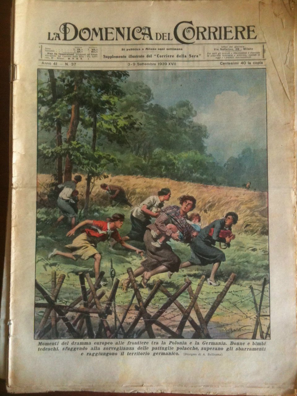 La Domenica del Corriere Anno 41 n^ 37 - 3/9 …