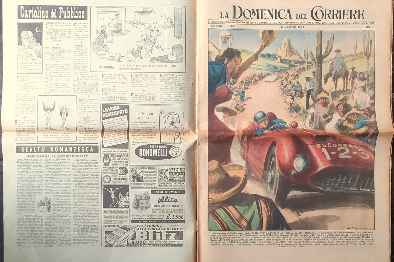 La Domenica del Corriere N^ 49 5 dic. 1954 copertina …