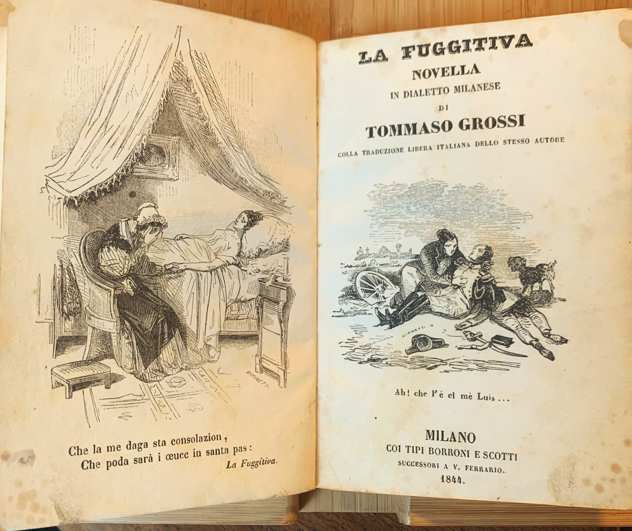 La fuggitiva. Novella in dialetto milanese con la traduzione libera …