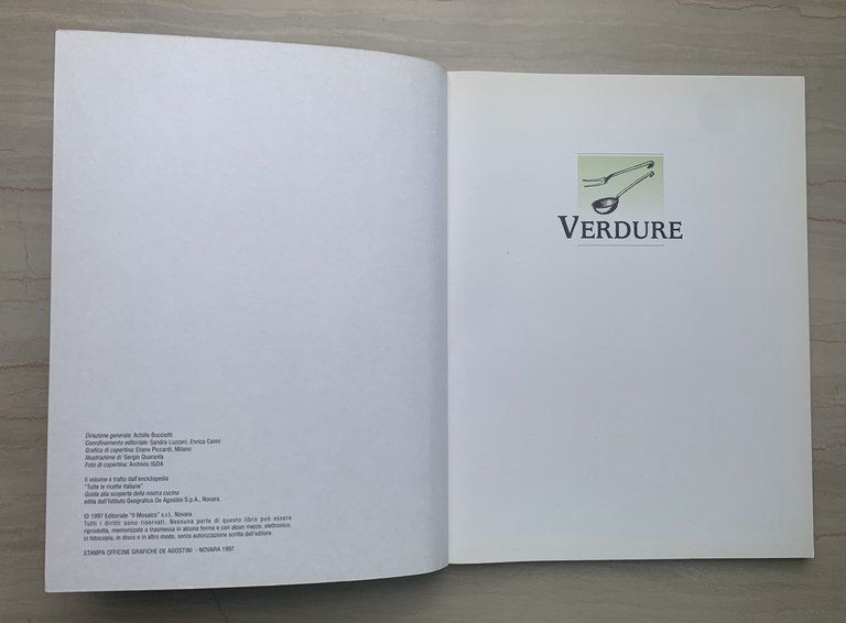 La grande cucina italiana. Le verdure