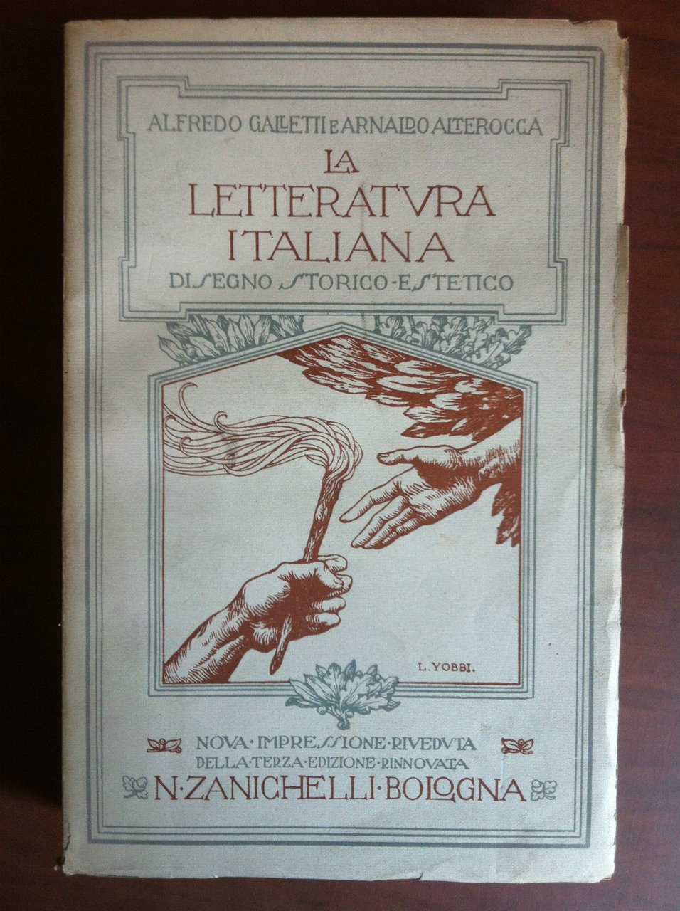 La letteratura italiana Disegno storico estetico Galletti Alterocca 1932 E18170