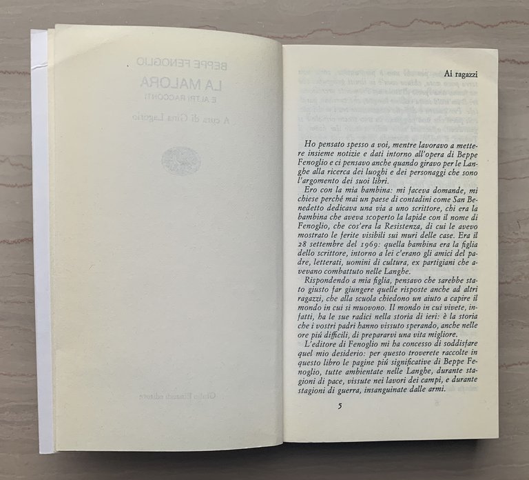 La malora e altri racconti