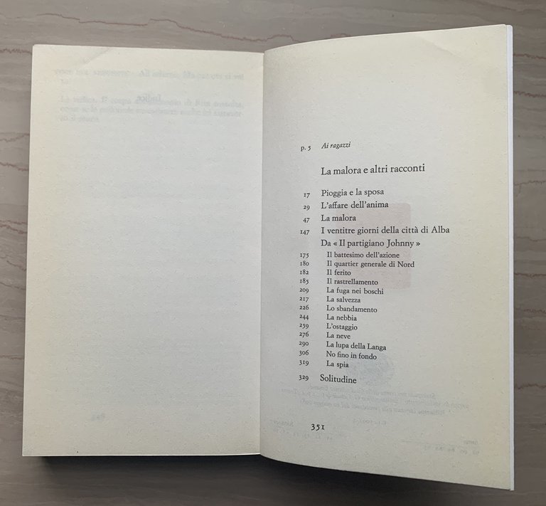 La malora e altri racconti