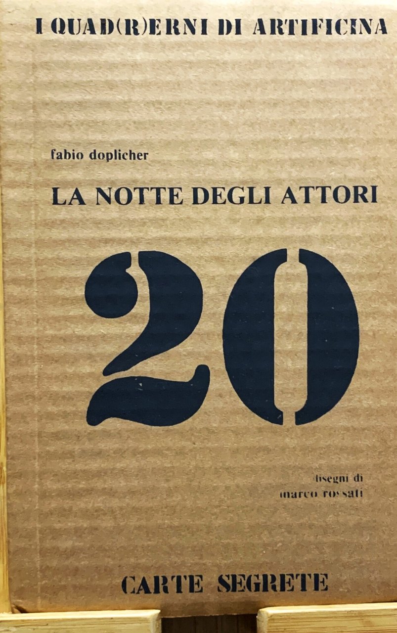 La notte degli attori I quad(R)erni di Artificina, 20, 1980 | Immagine principale