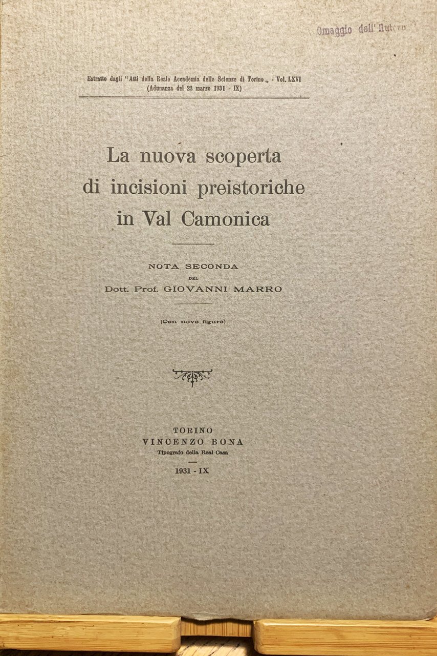 La nuova scoperta di incisioni preistoriche in Val Camonica. Nota …