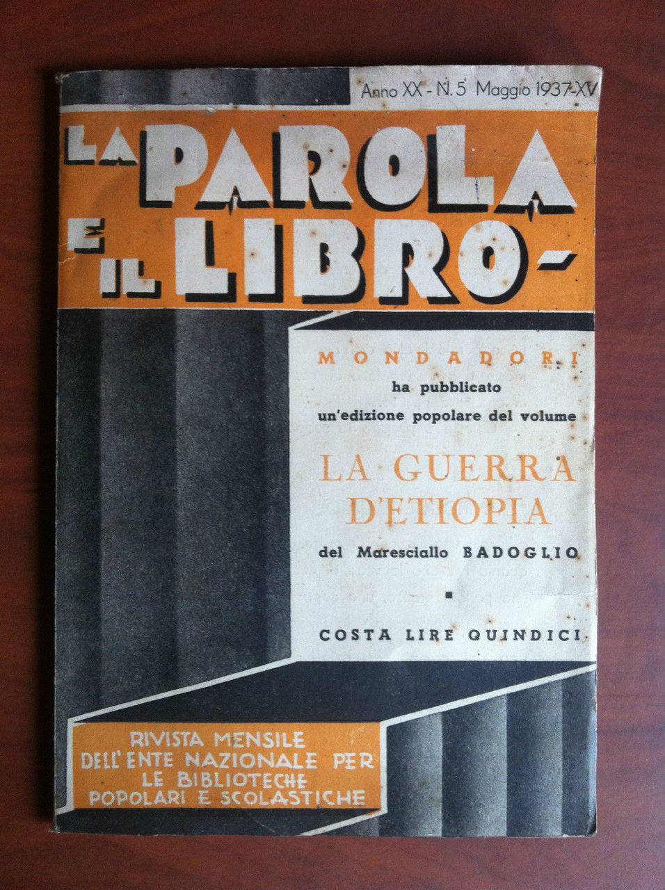 La parola e il libro Anno XX n^ 5 Maggio …