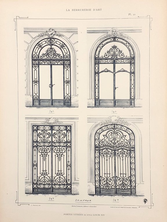 La Serrurerie d'Ar tpar Louise Perroux Ferronnier Thezard editeur 1890 …