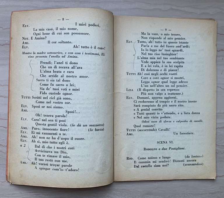 La sonnambula. Melodramma in due atti