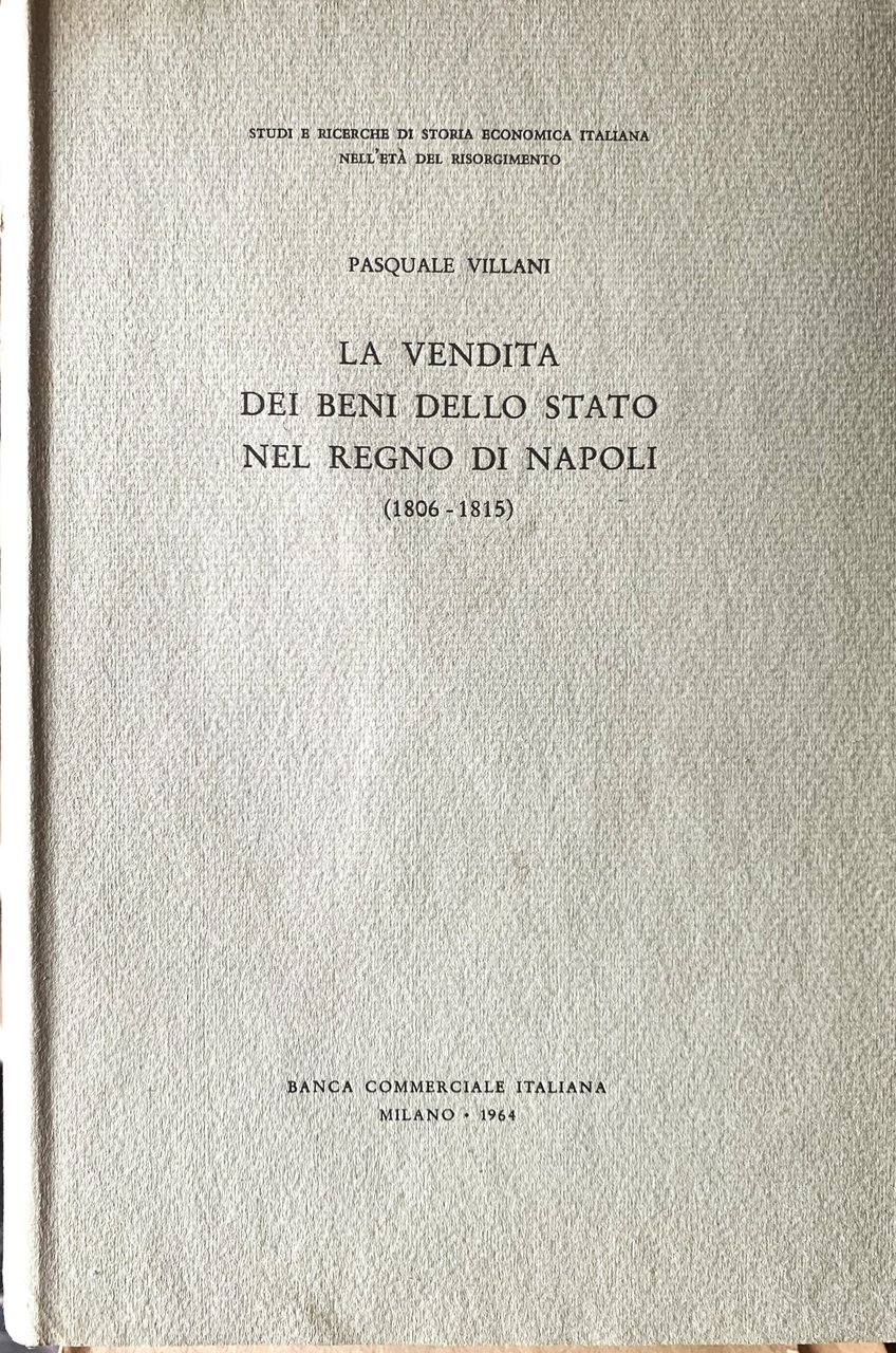 La vendita dei beni dello Stato nel Regno di Napoli …