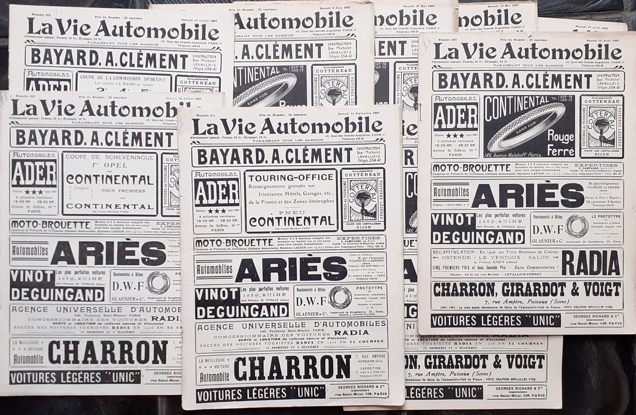 La Vie Automobile - rivista settimanale 10 numeri ano 7^ …