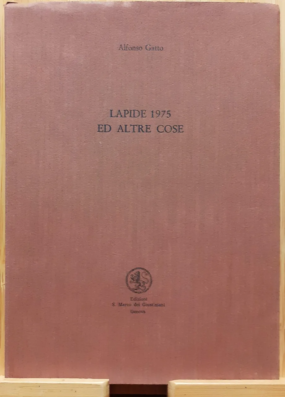 Alfonso Gatto Lapide 1975 ed altre cose | Immagine principale