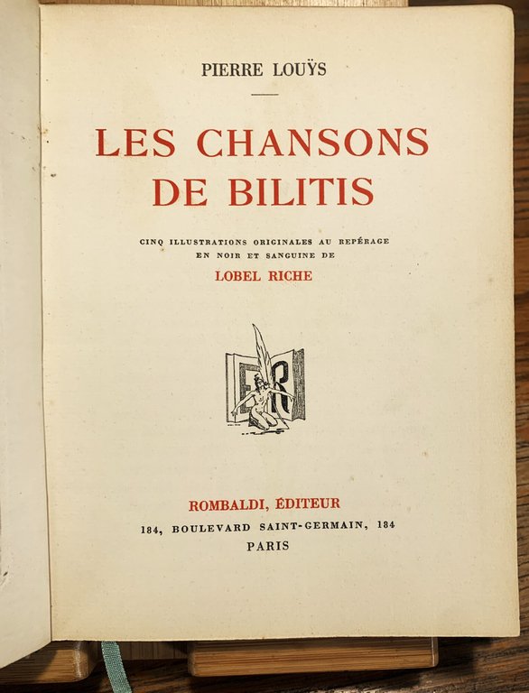 Le chanson de Bilitis