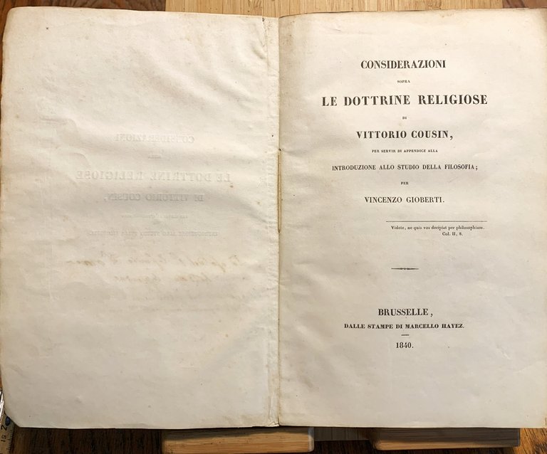 Le dottrine religiose di Vittorio Cousin per servir di Appendice … | Immagine Gallery 2
