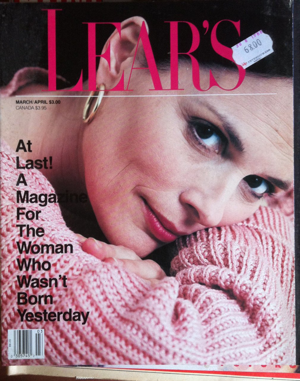 Lear's March/April 1988 Cover: Mary Weir - E13735