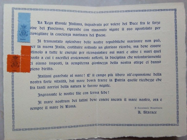Lega Navale Italiana pieghevole soci 1932 | Immagine Gallery 2