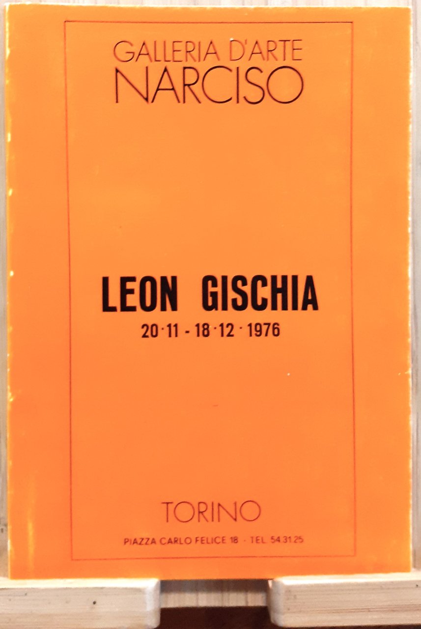 Leon Gischia catalogo invito Galleria Narciso