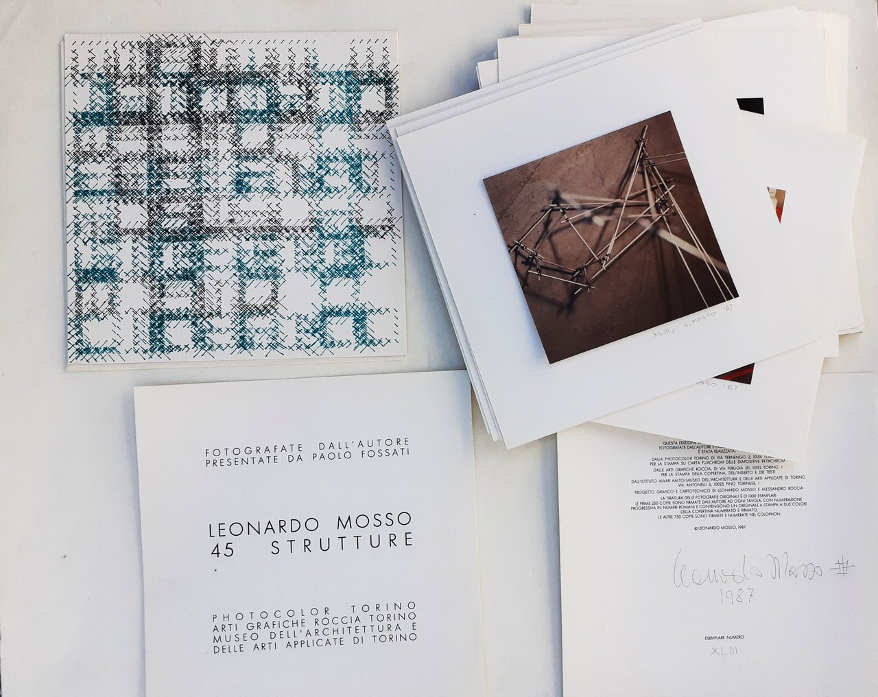 Leonardo Mosso, 45 strutture 1987