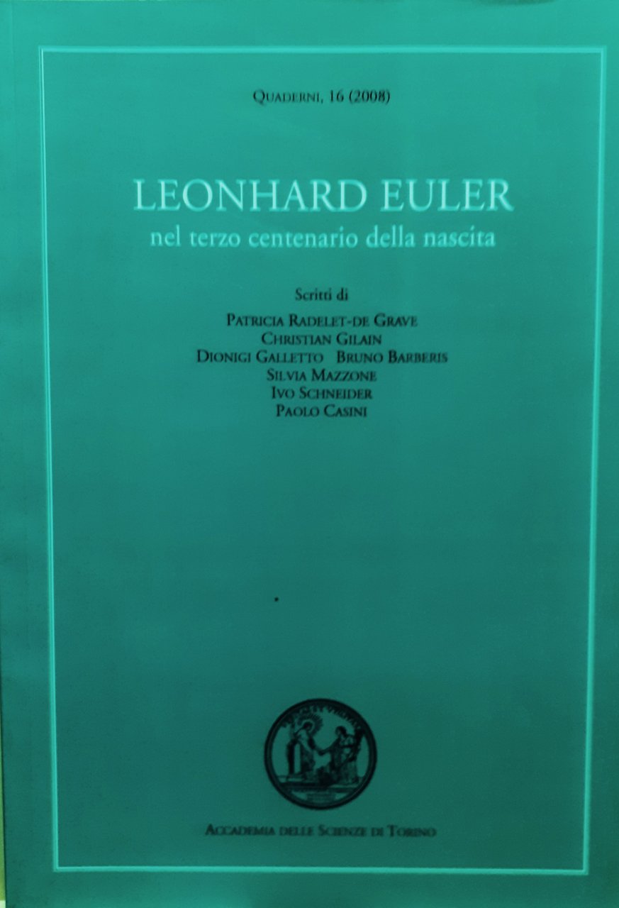 Leonhard Euler nel terzo centenario della nascita 2008