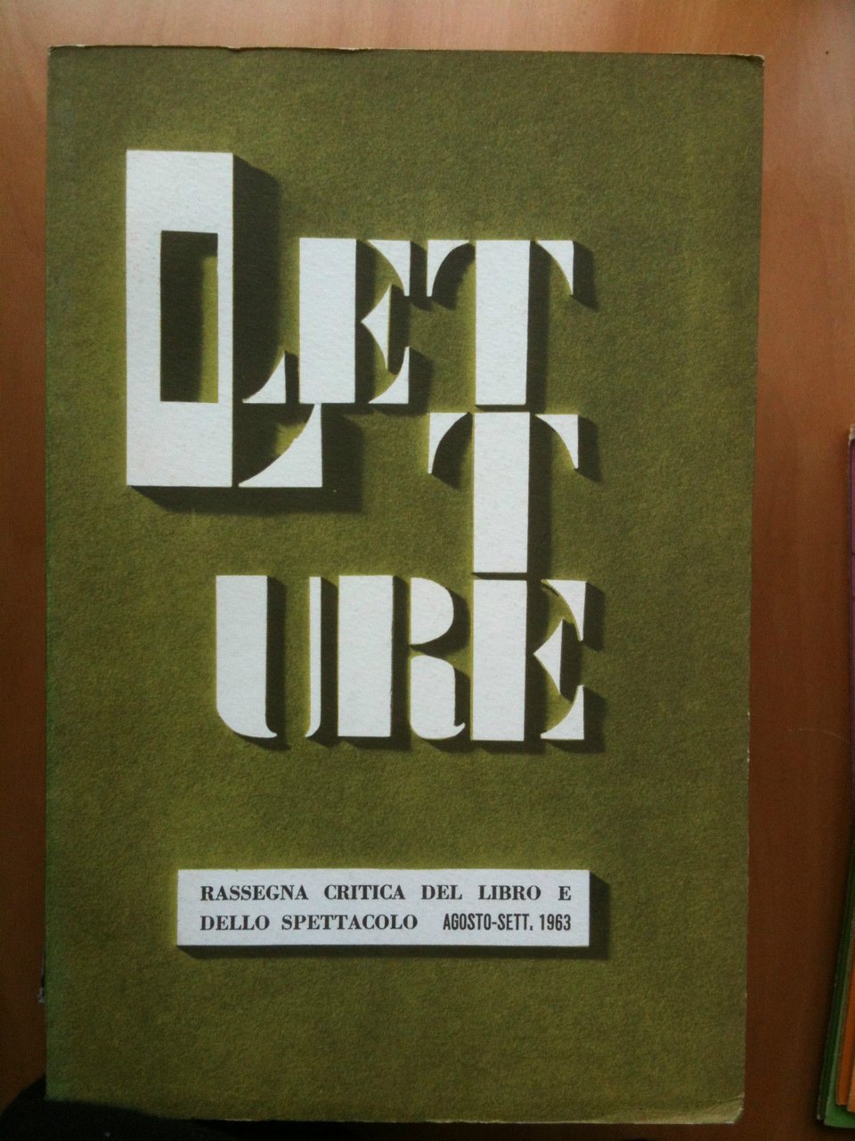LETTURE Rassegna critica del ibro e dello spettacolo Anno XVIII … | Immagine principale