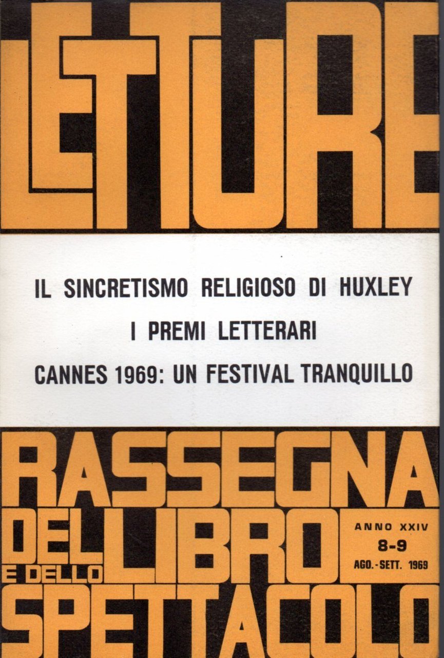 LETTURE rassegna critica del libro ago.sett.1969